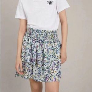 Munthe floral tiered skirt NWT